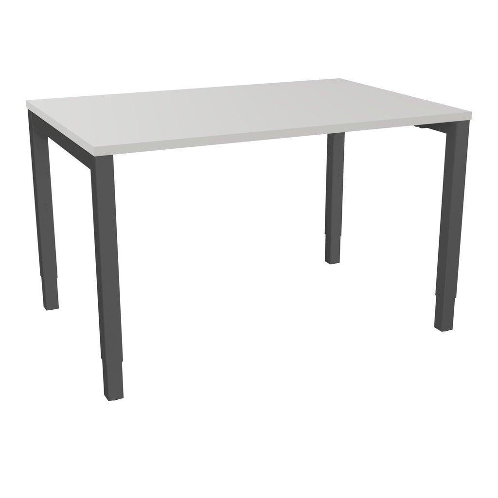 Bureau rectangle Arial - Plateau mélaminé gris perle