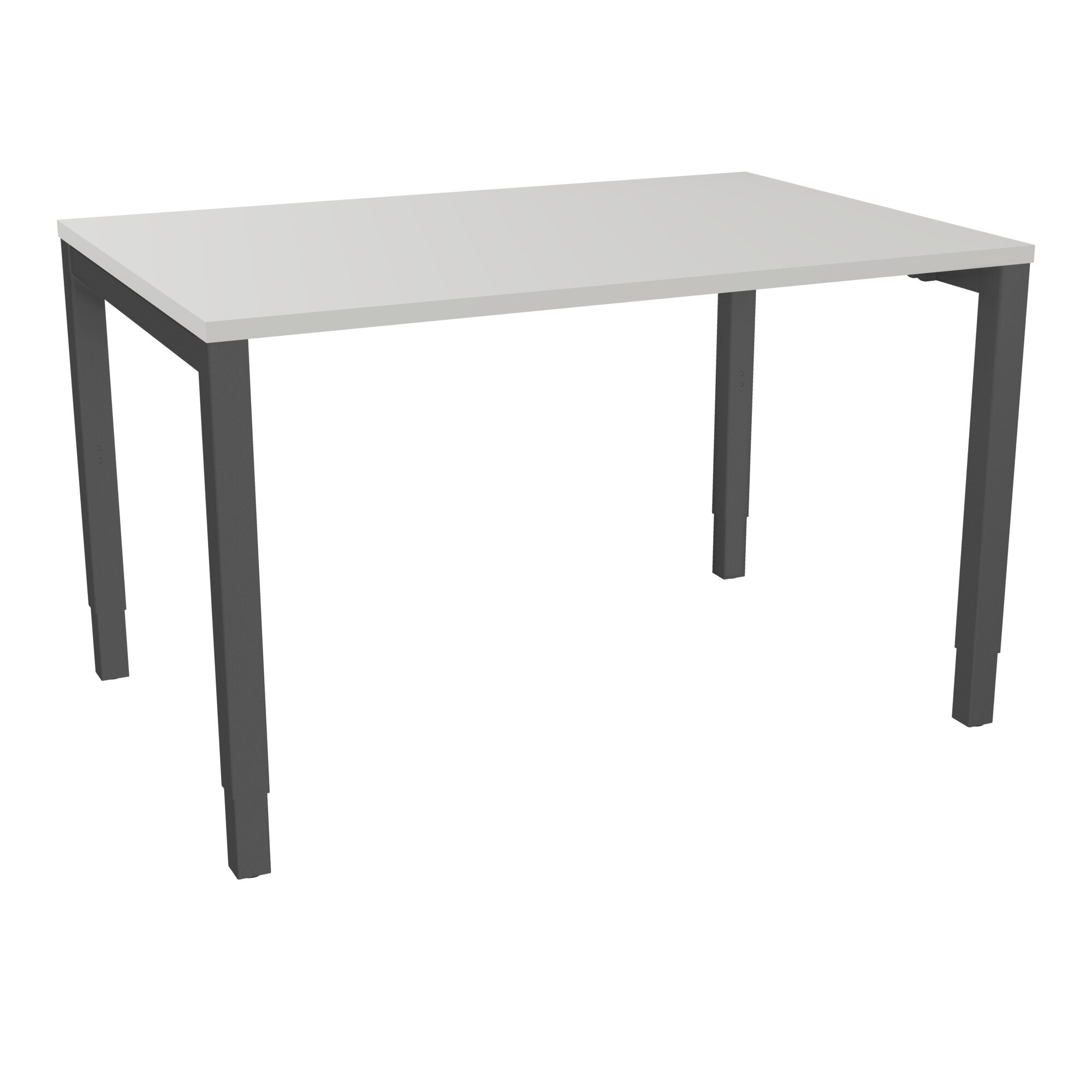 Bureau rectangle Arial - Plateau mélaminé gris perle