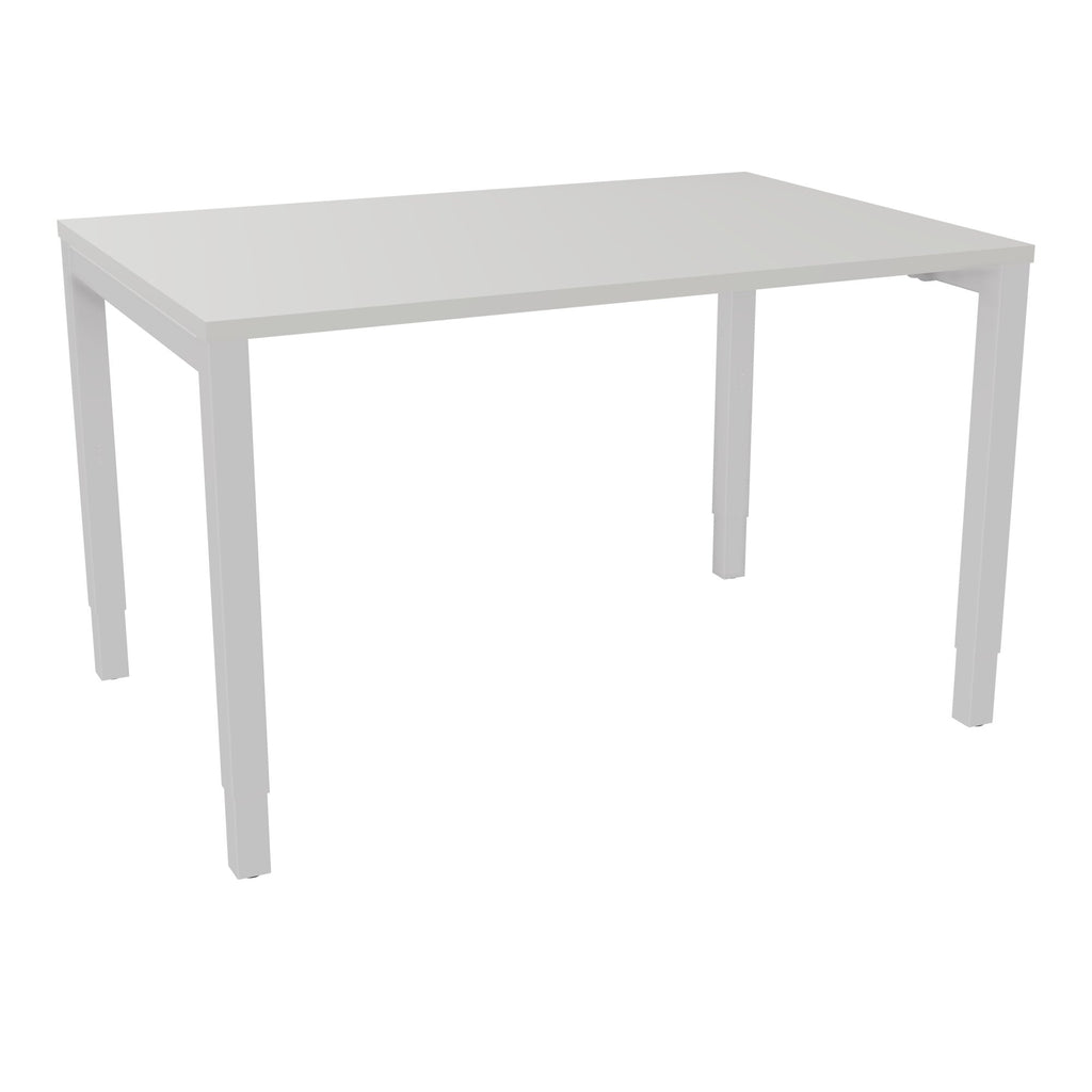 Bureau rectangle Arial - Plateau mélaminé gris perle