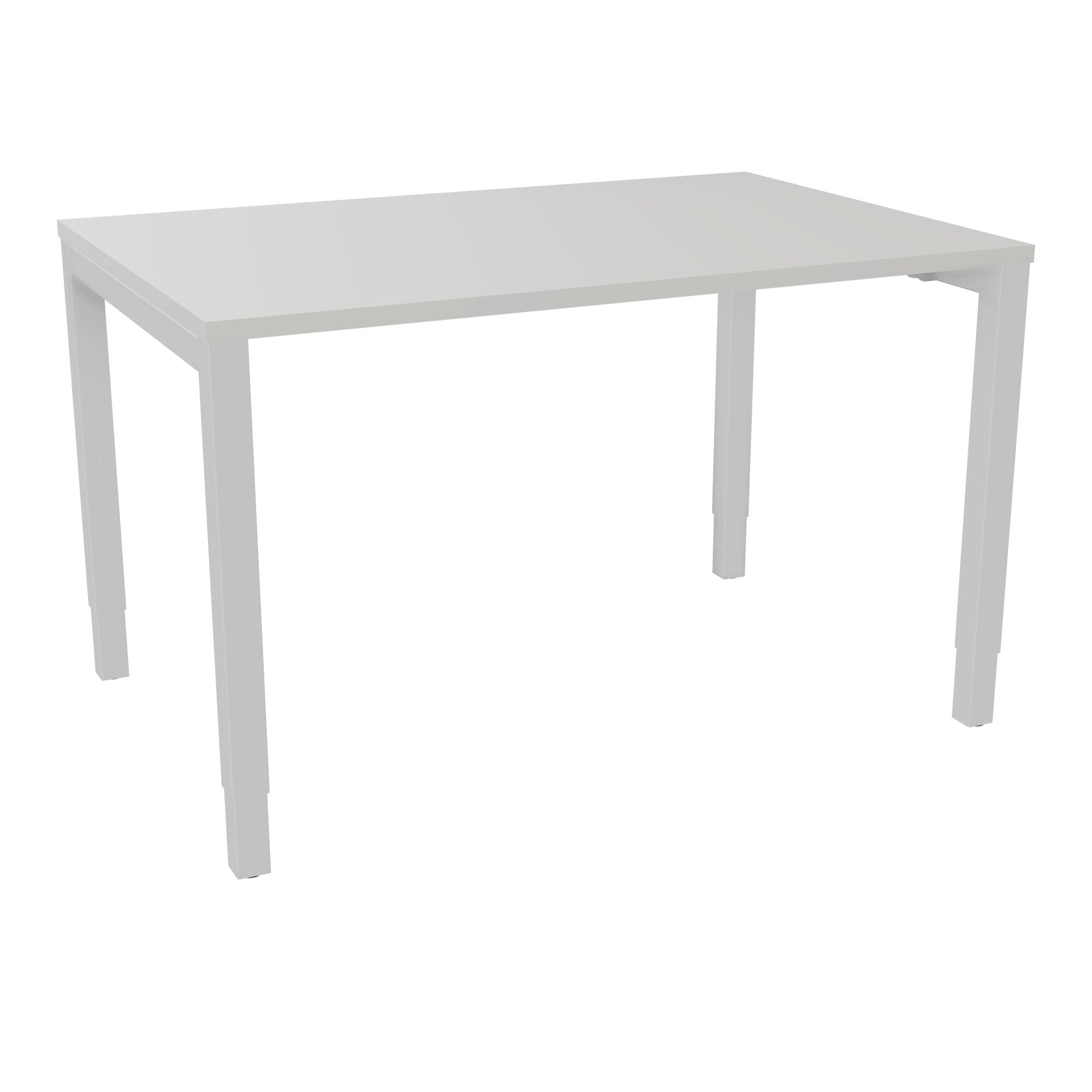 Bureau rectangle Arial - Plateau mélaminé gris perle