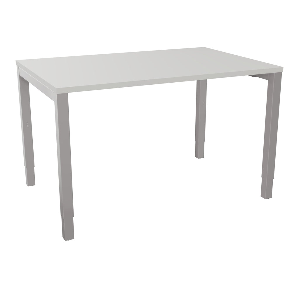 Bureau rectangle Arial - Plateau mélaminé gris perle