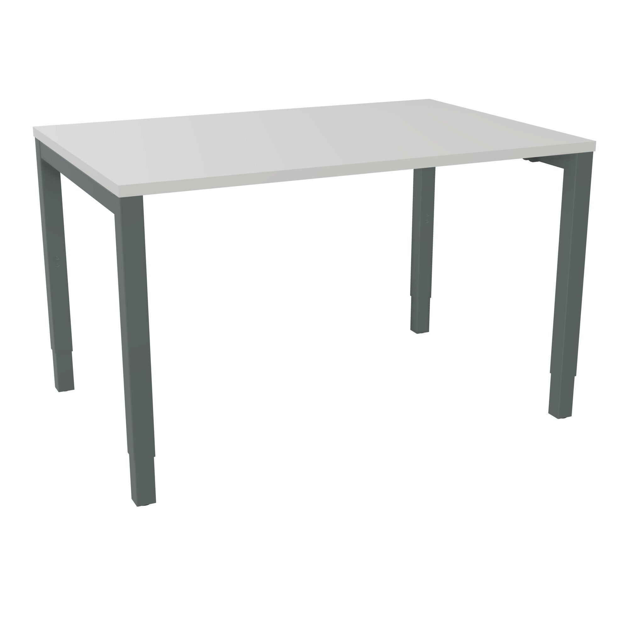 Bureau rectangle Arial - Plateau mélaminé gris perle