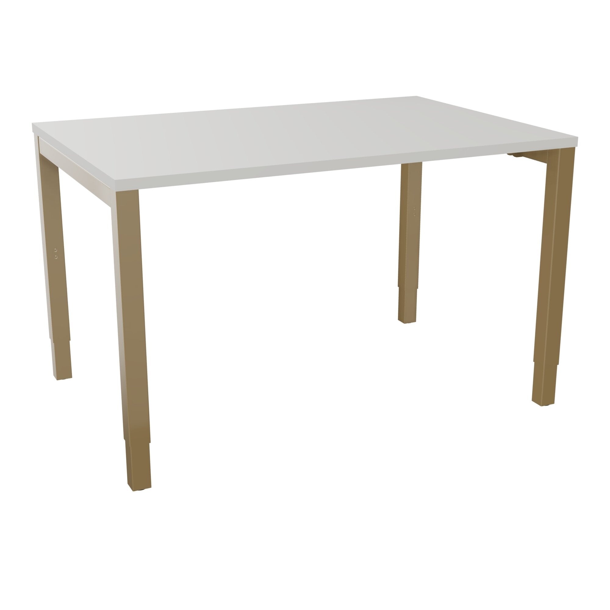 Bureau rectangle Arial - Plateau mélaminé gris perle