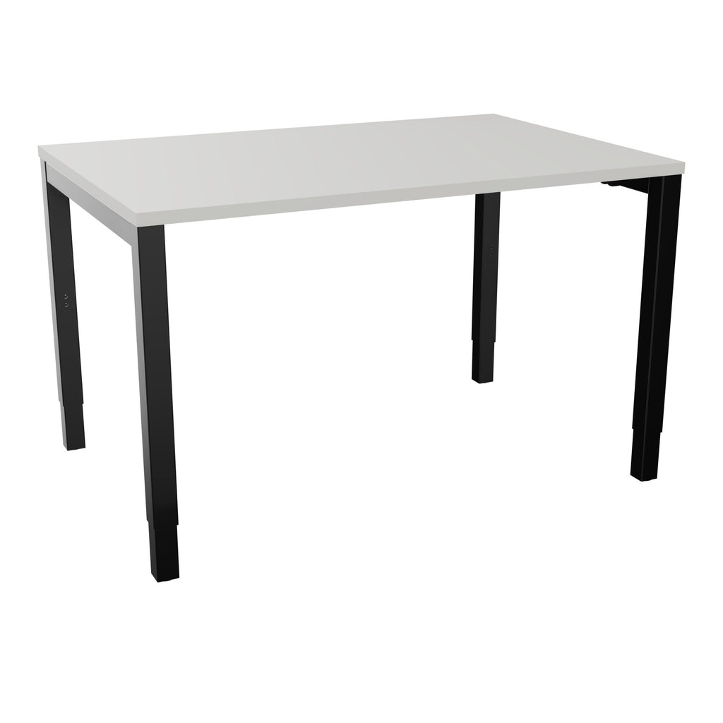 Bureau rectangle Arial - Plateau mélaminé gris perle