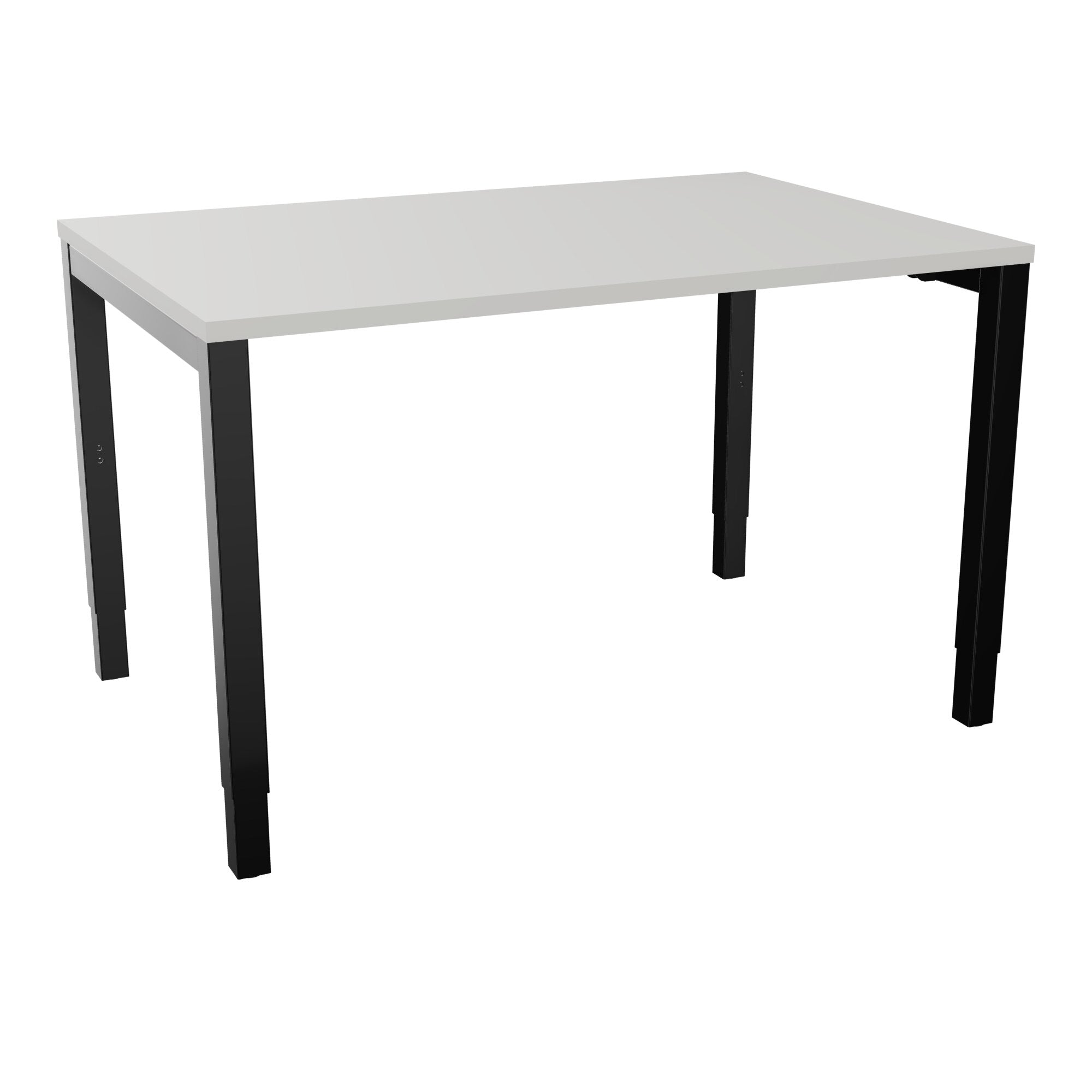 Bureau rectangle Arial - Plateau mélaminé gris perle