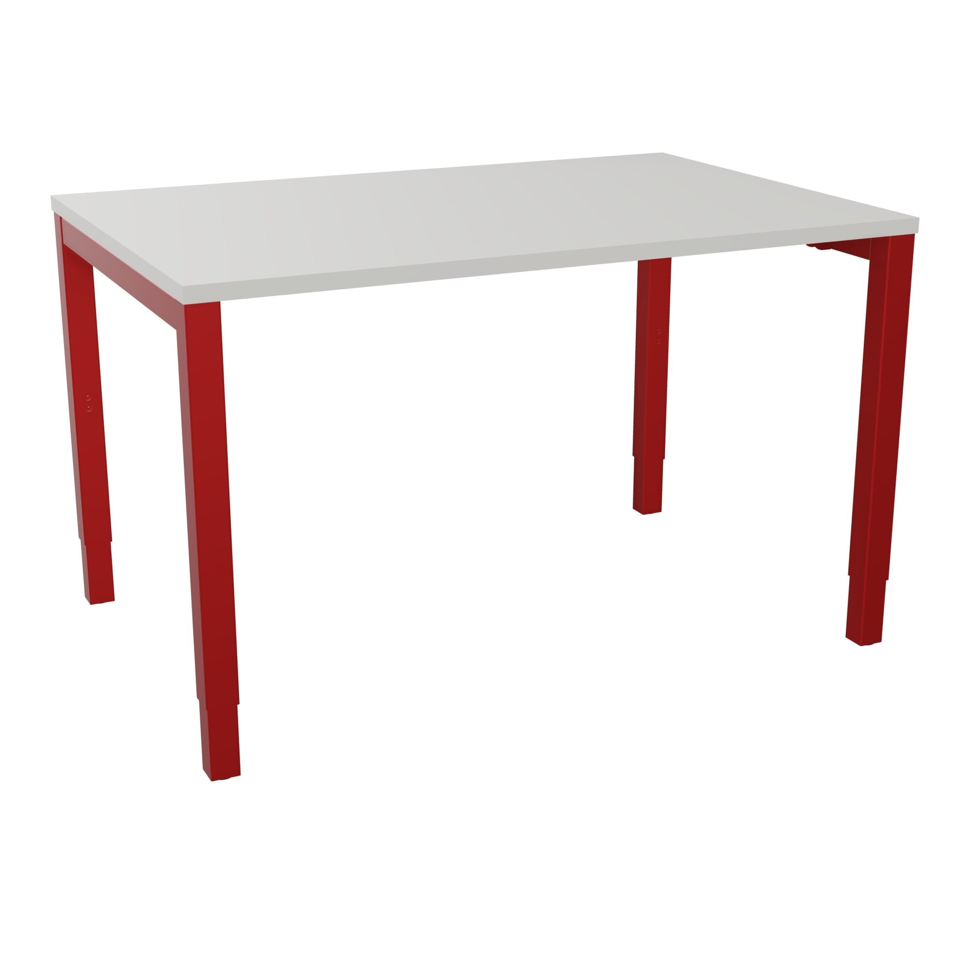 Bureau rectangle Arial - Plateau mélaminé gris perle