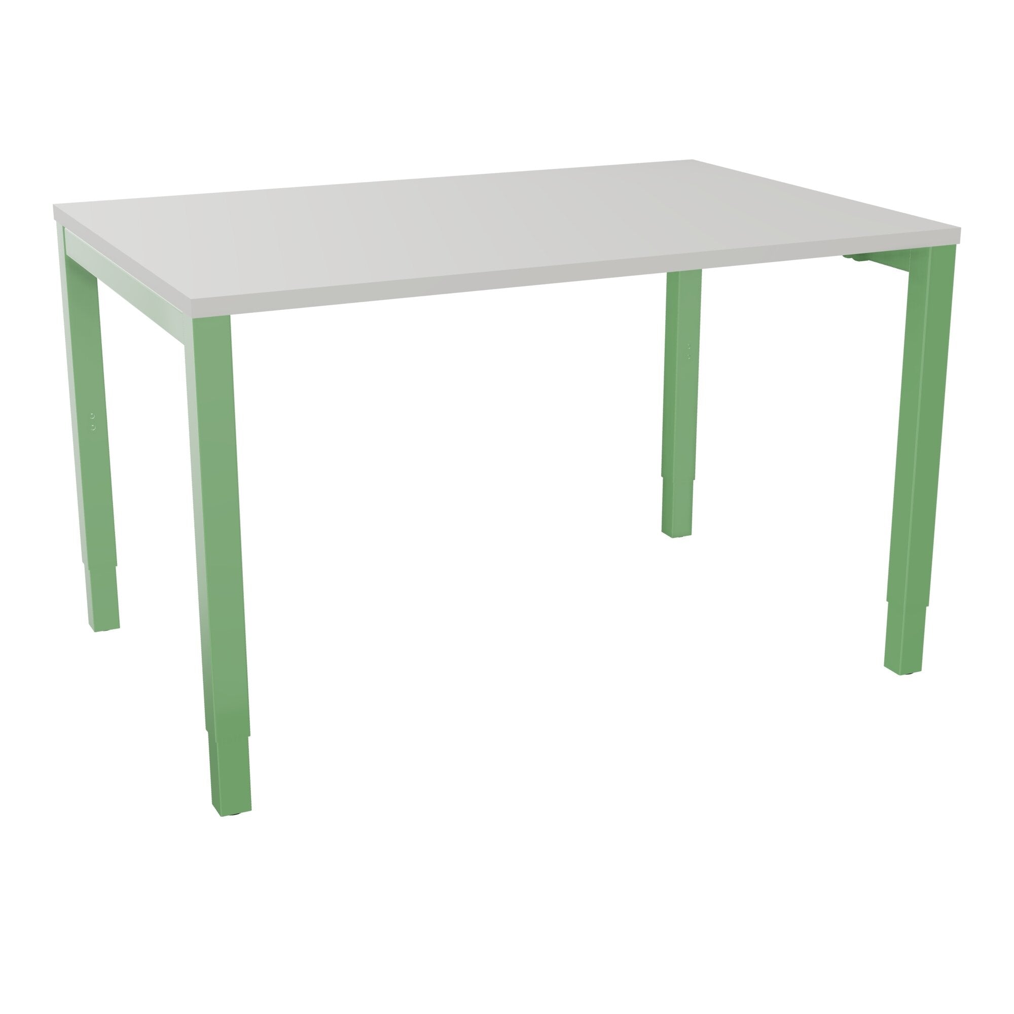 Bureau rectangle Arial - Plateau mélaminé gris perle