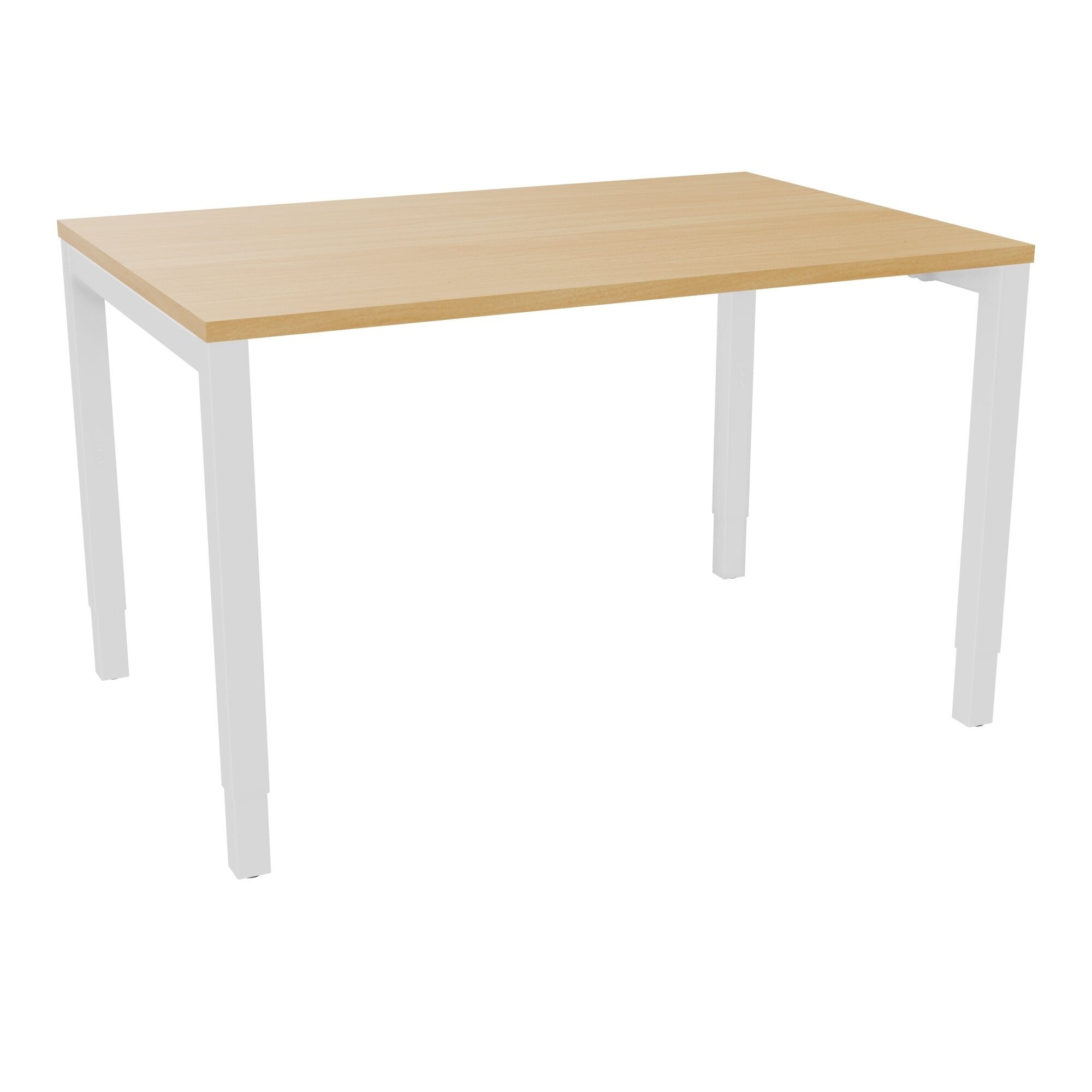 Bureau rectangle Arial - Plateau mélaminé hêtre de honfleur