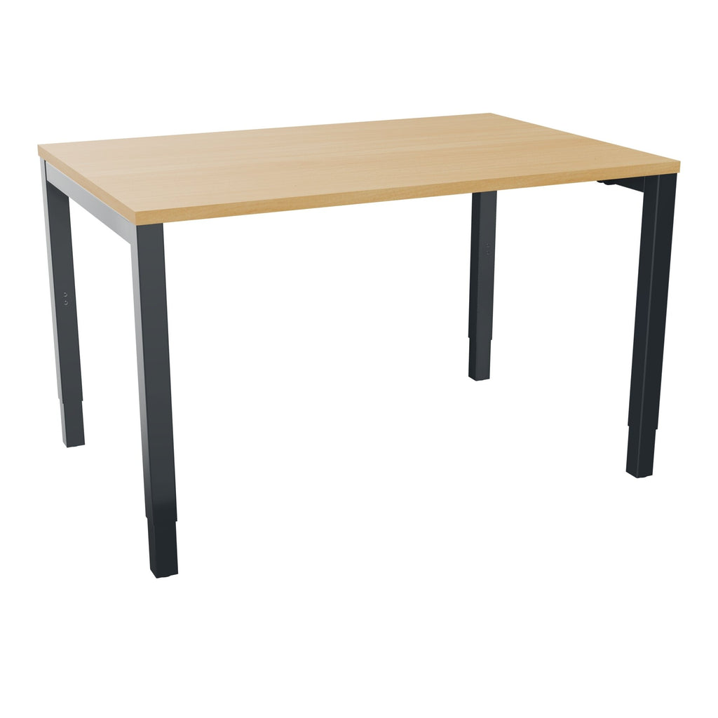 Bureau rectangle Arial - Plateau mélaminé hêtre de honfleur