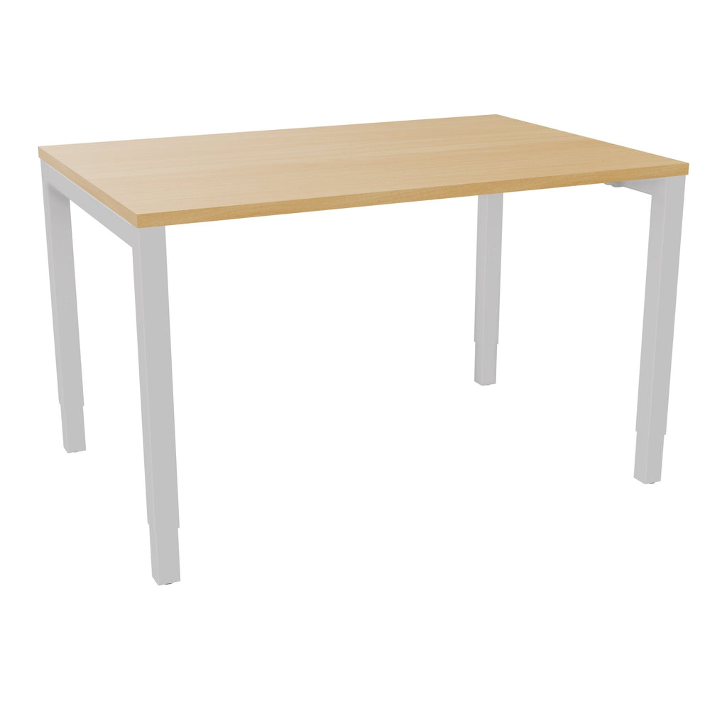 Bureau rectangle Arial - Plateau mélaminé hêtre de honfleur