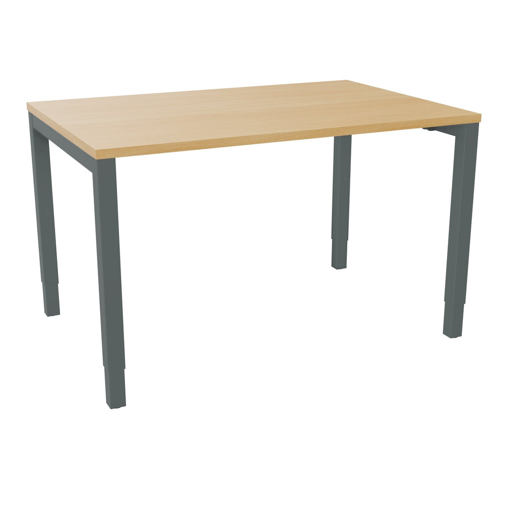 Bureau rectangle Arial - Plateau mélaminé hêtre de honfleur