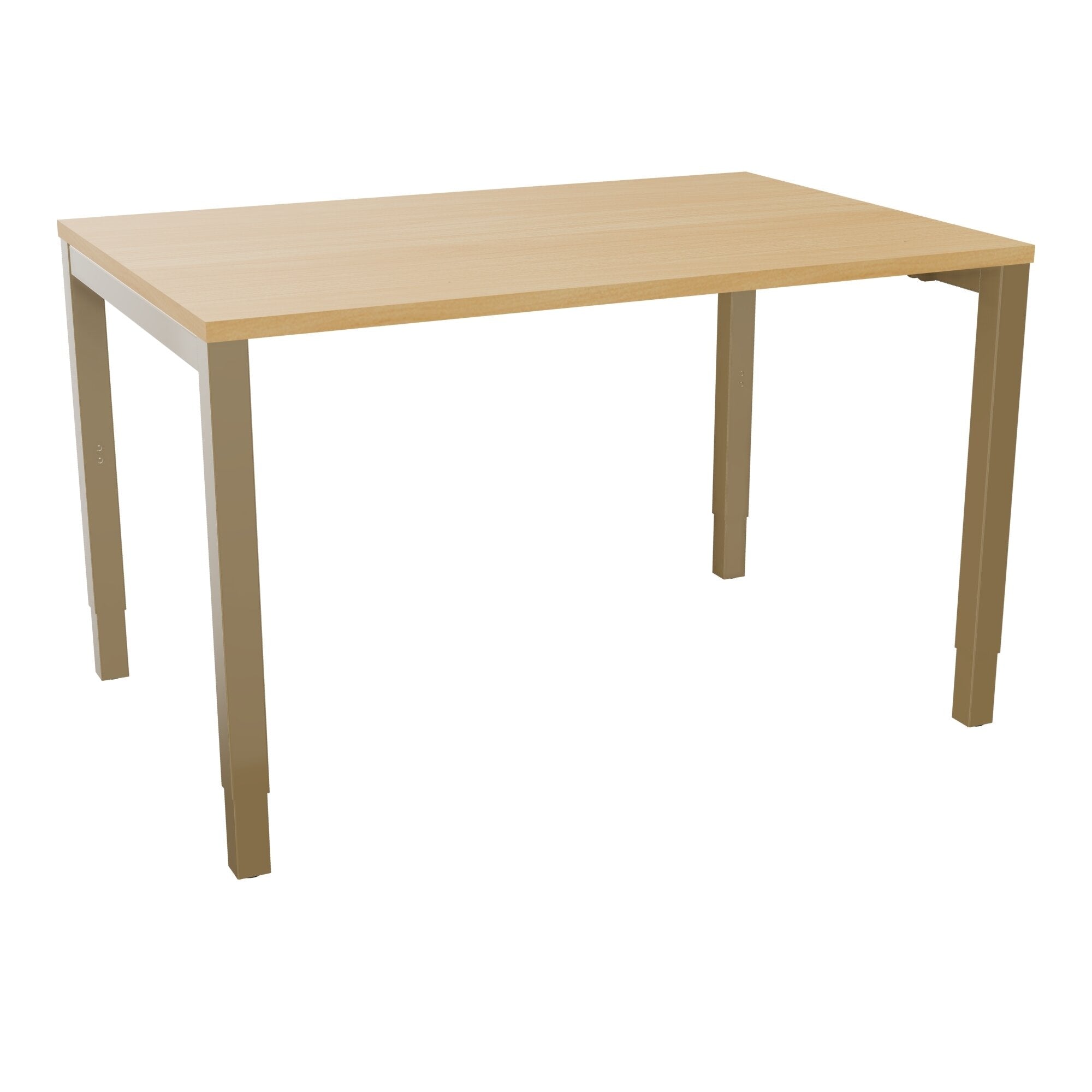 Bureau rectangle Arial - Plateau mélaminé hêtre de honfleur