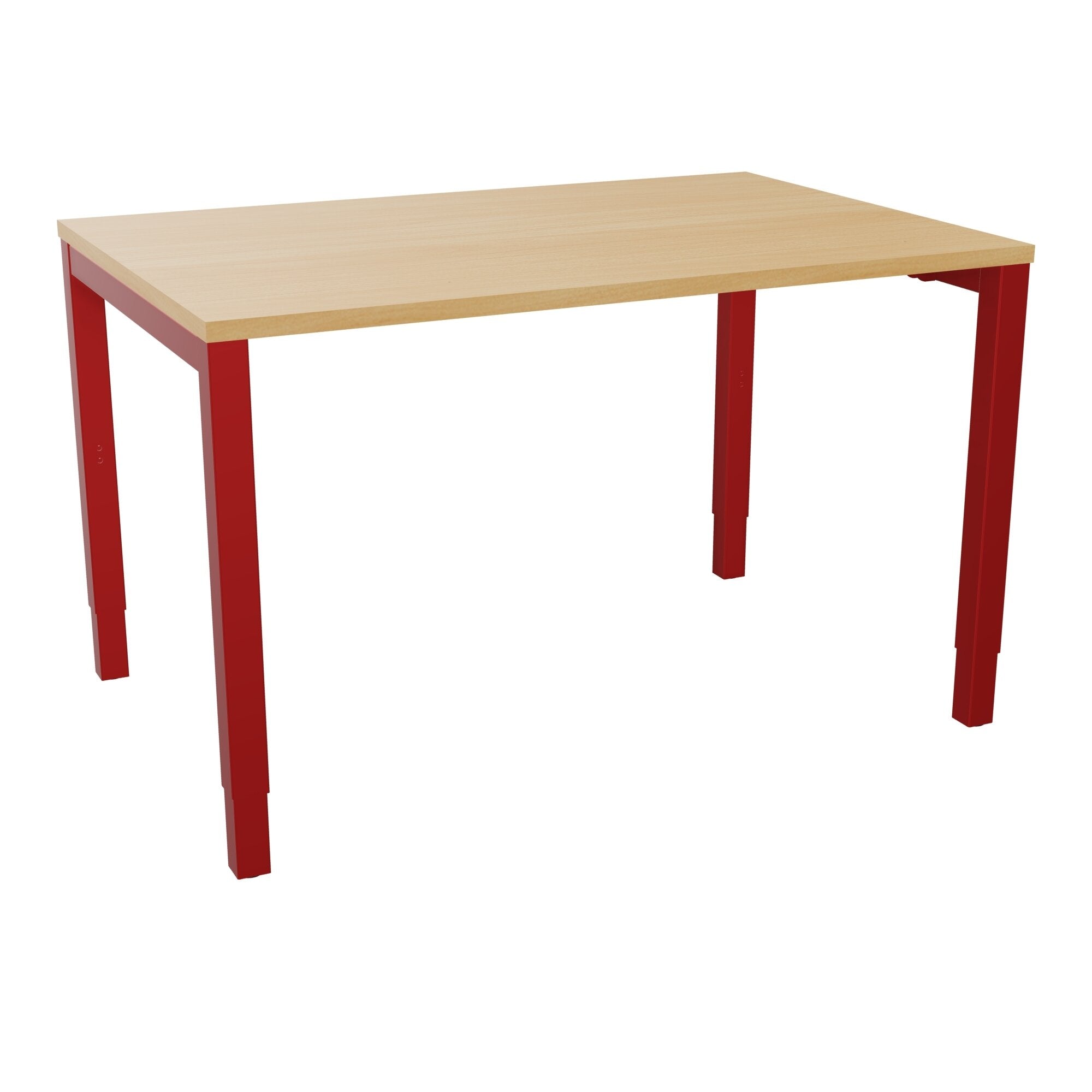 Bureau rectangle Arial - Plateau mélaminé hêtre de honfleur