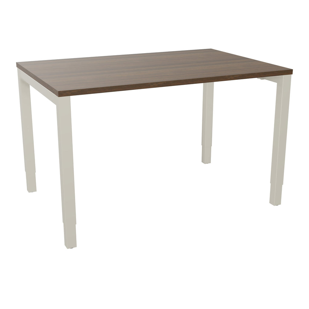 Bureau rectangle Arial - Plateau mélamine noyer brun