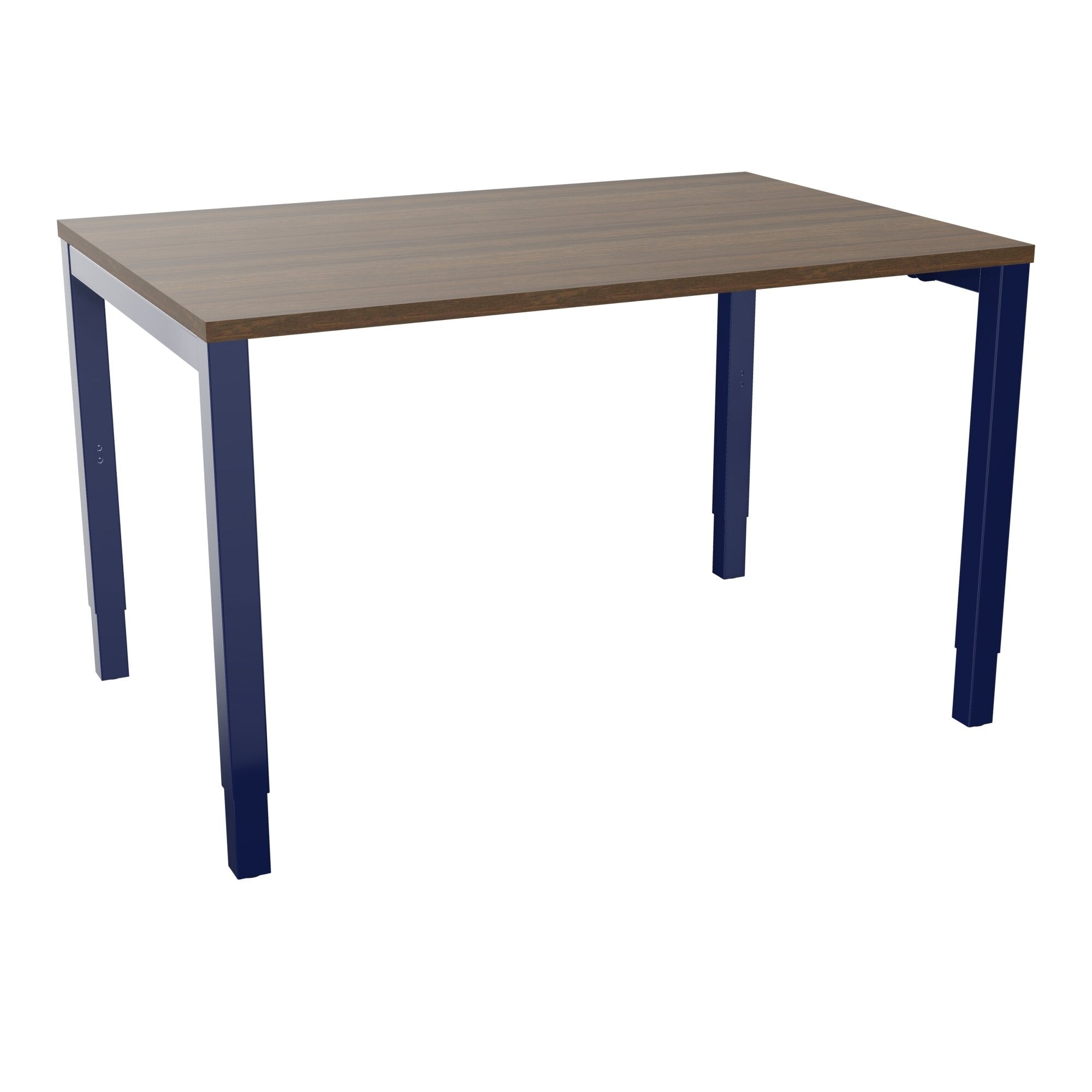 Bureau rectangle Arial - Plateau mélamine noyer brun