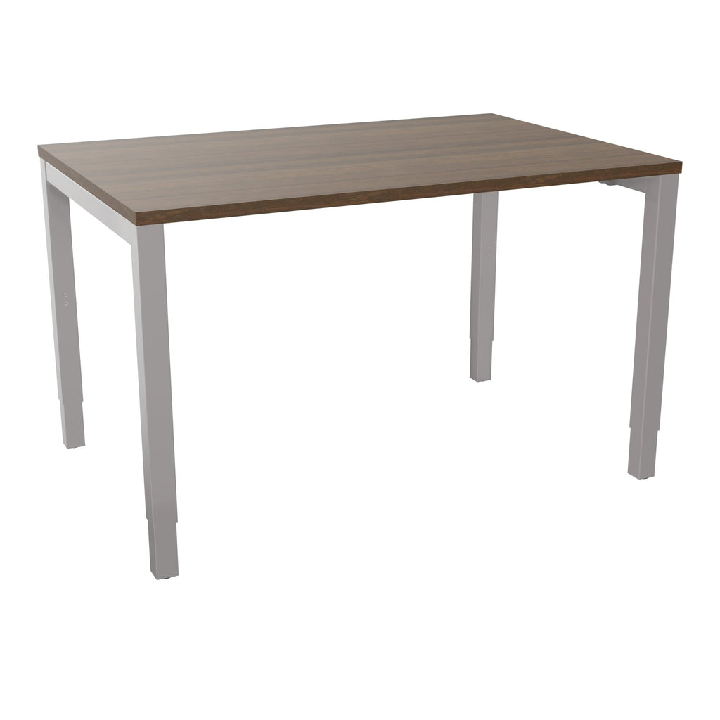 Bureau rectangle Arial - Plateau mélamine noyer brun