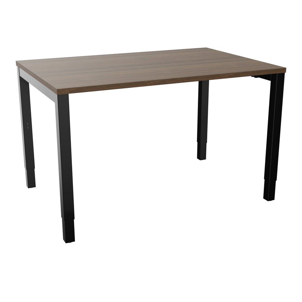 Bureau rectangle Arial - Plateau mélamine noyer brun