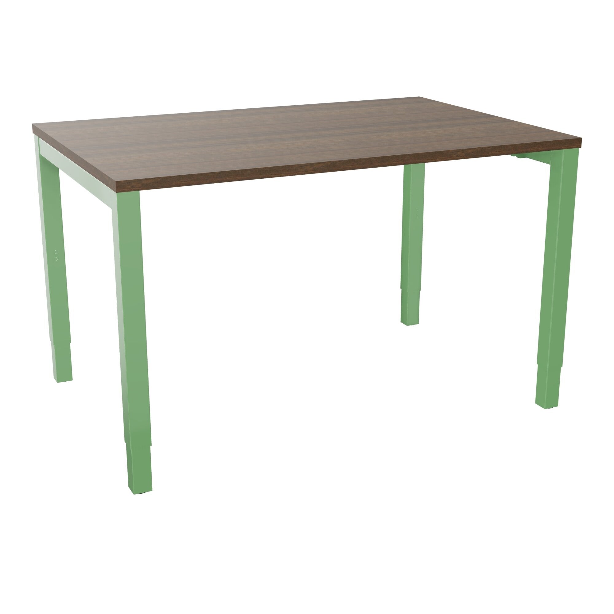 Bureau rectangle Arial - Plateau mélamine noyer brun