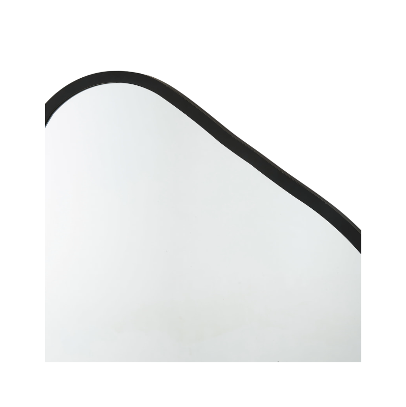 BRINA - miroir en métal noir