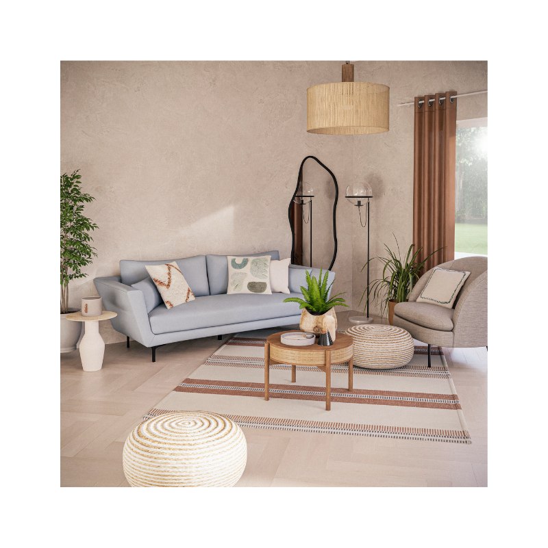 BRINA - miroir en métal noir