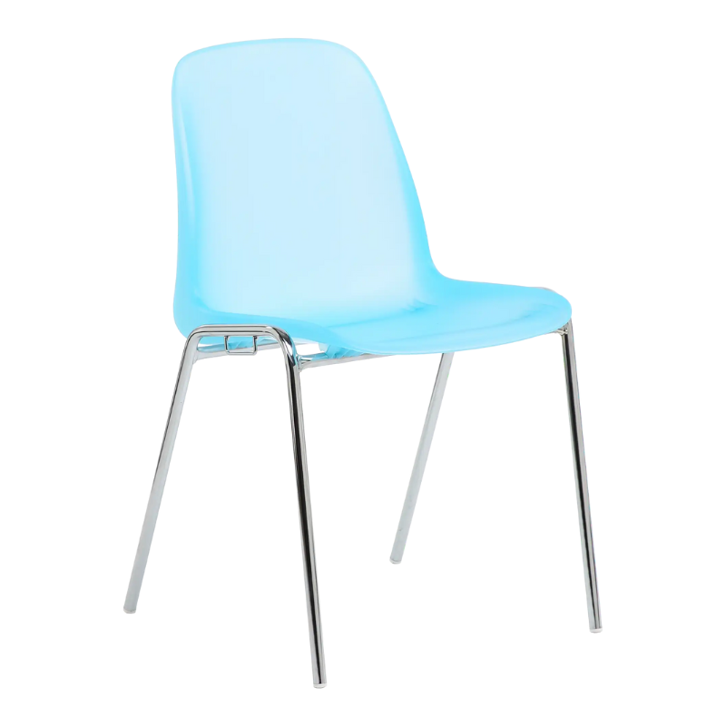 Kit 7 chaises CHARLOTTE givrées et pastel + chariot