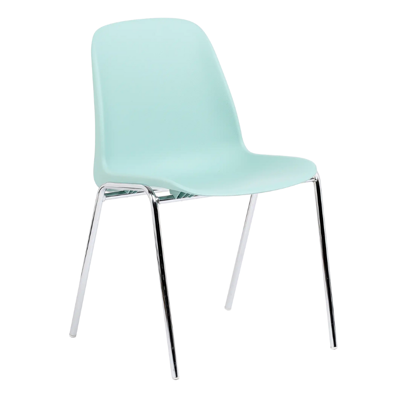 Kit 7 chaises CHARLOTTE givrées et pastel + chariot