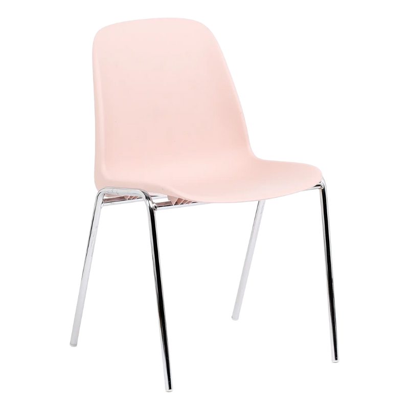 Kit 7 chaises CHARLOTTE givrées et pastel + chariot