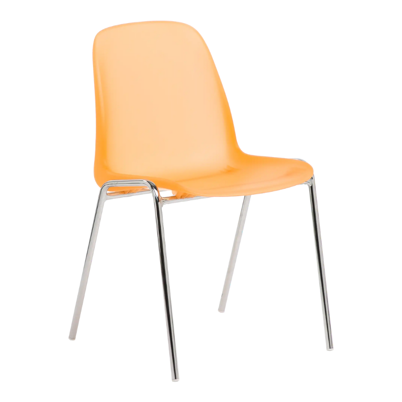 Kit 7 chaises CHARLOTTE givrées et pastel + chariot