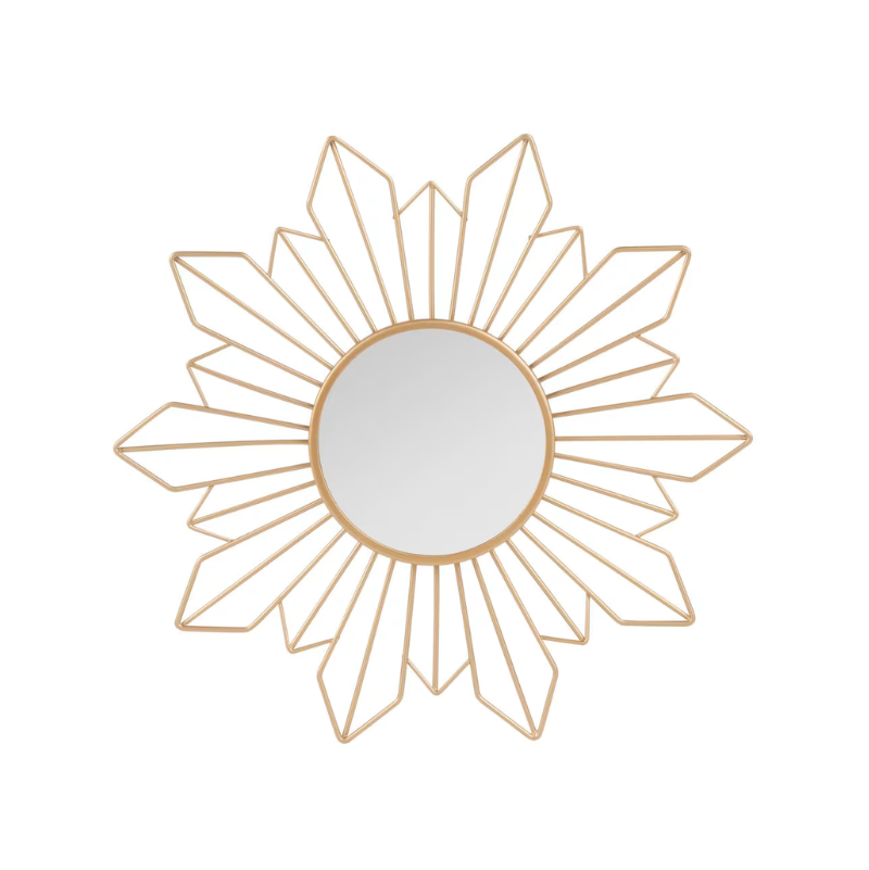 DONGI - set de 3 miroirs en métal doré