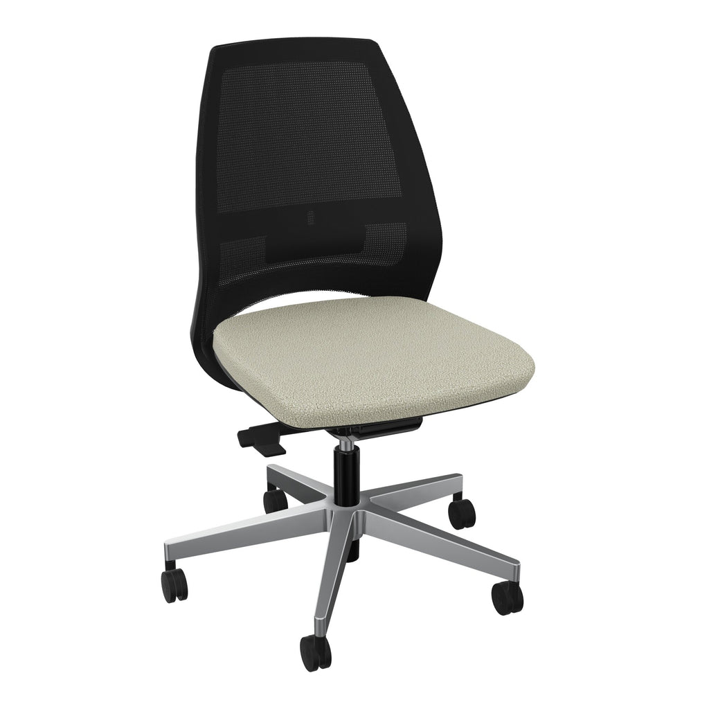 Siège Elliot piétement métal roulettes - Tissu Step