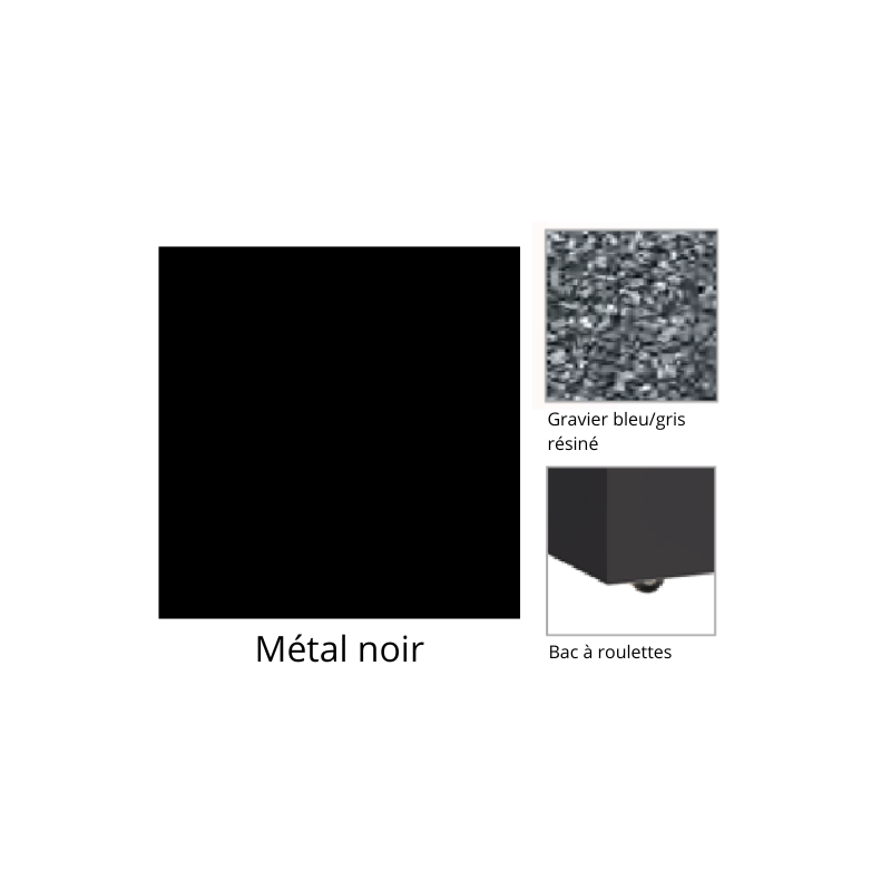 Jardinière herbe haute FERRO à roulettes