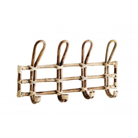 Portemanteau mural bois bambou.