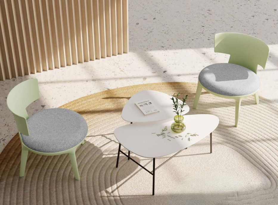 KIT MACARON : 2 chaffeuses + 2 tables basses