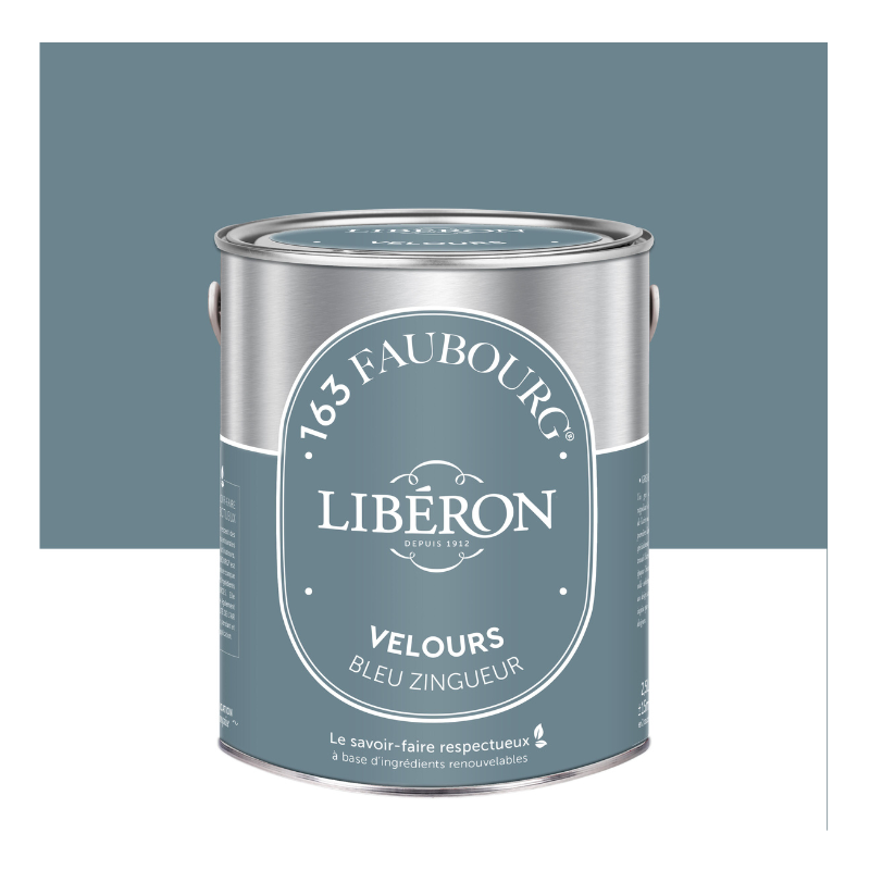 Peinture intérieure velours BLEU ZINGUEUR - 2,5L LIBÉRON