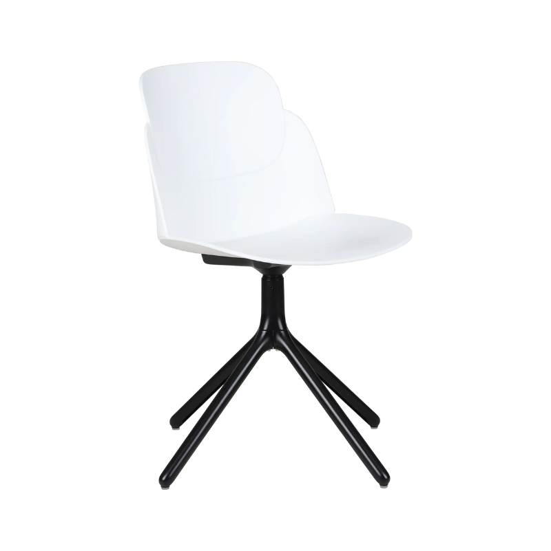 Chaise LOOPS piètement pyramide