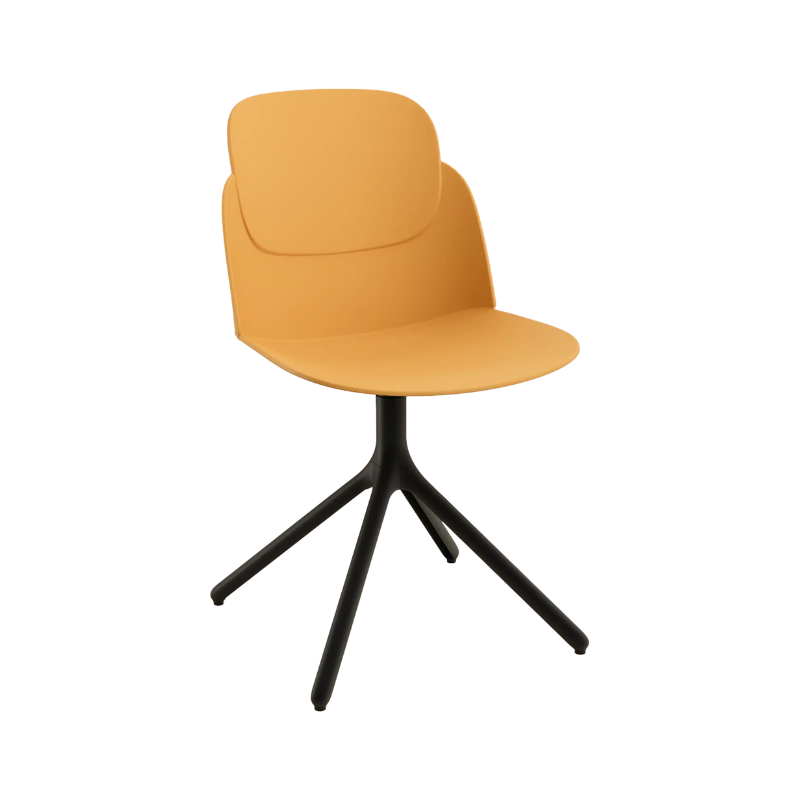 Chaise LOOPS piètement pyramide