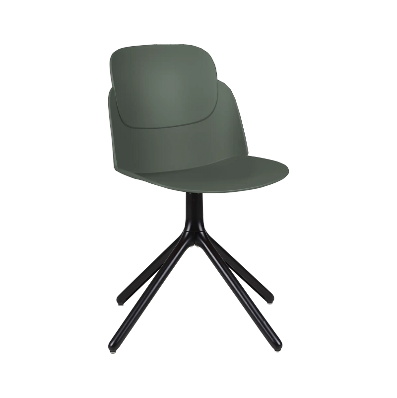 Chaise LOOPS piètement pyramide