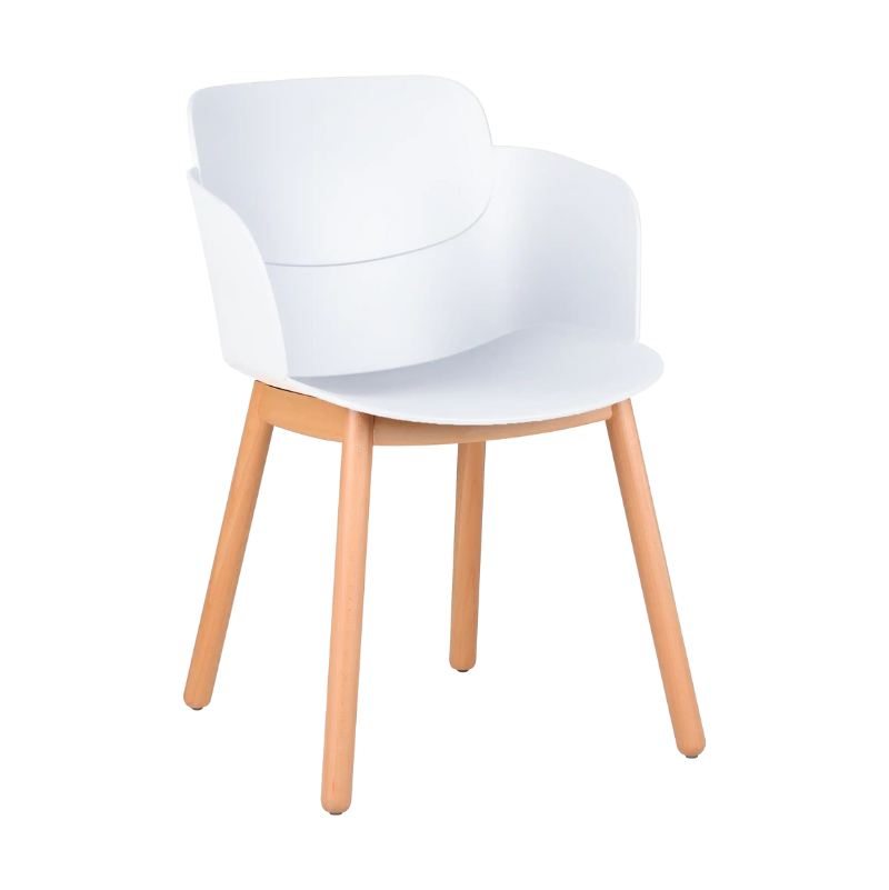 Fauteuil LOOPS piètement bois