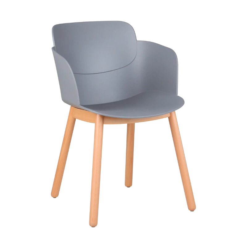 Fauteuil LOOPS piètement bois