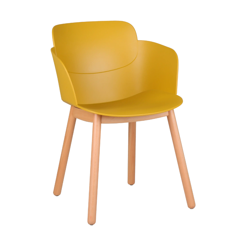 Fauteuil LOOPS piètement bois