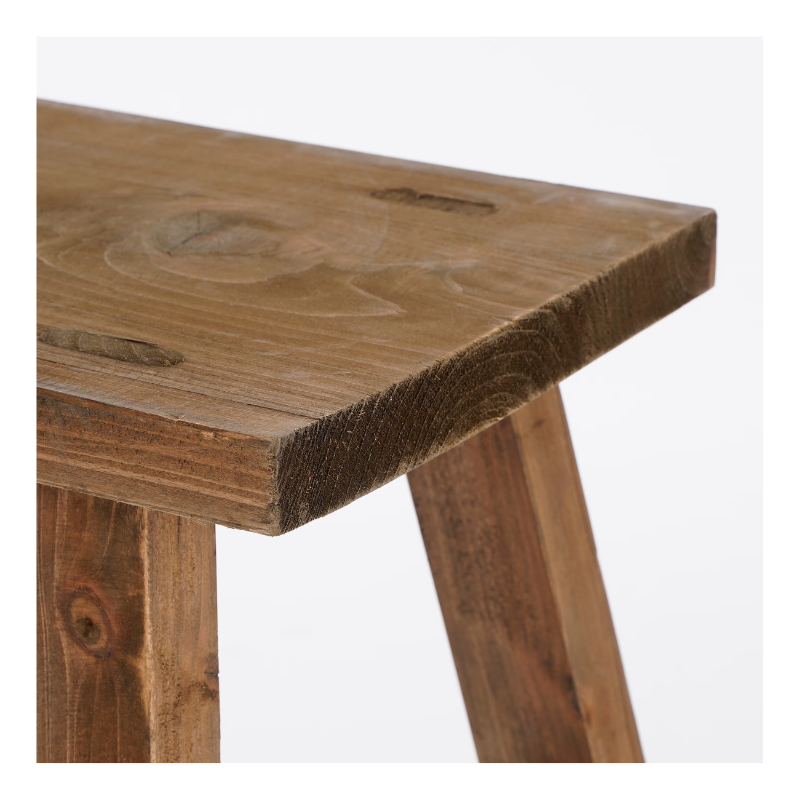 Tabouret en bois recyclé L38