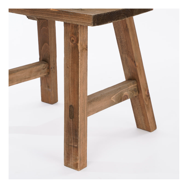 Tabouret en bois recyclé L38