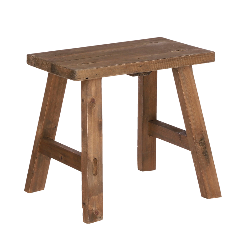 Tabouret en bois recyclé L38