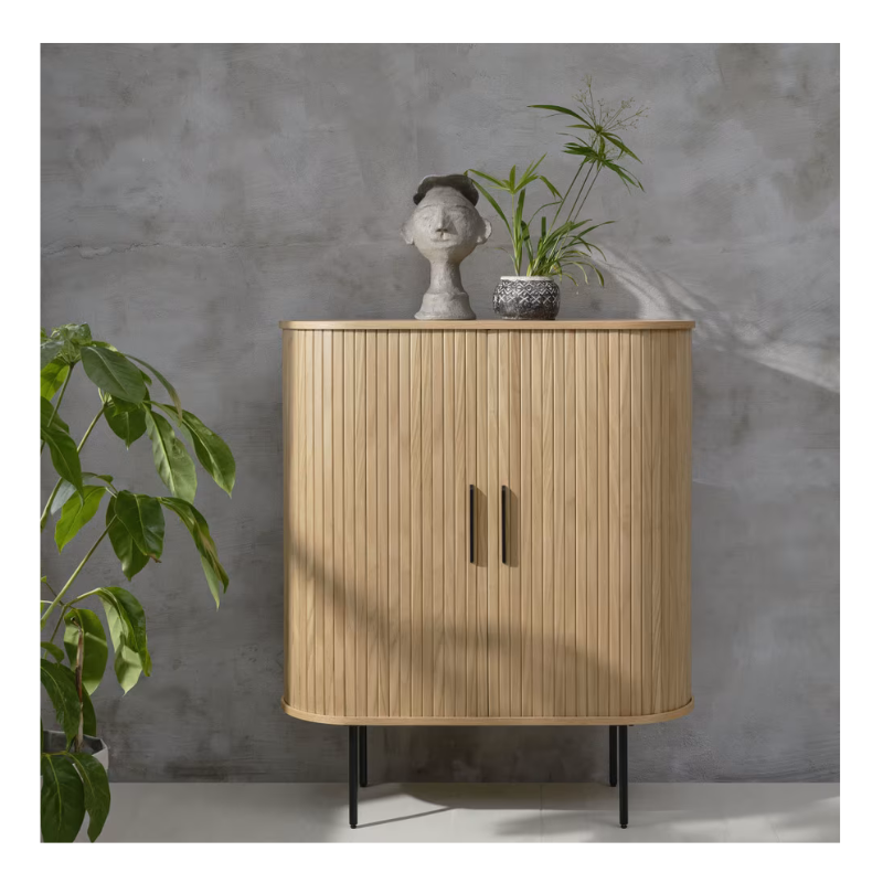 Buffet en bois aux angles arrondis H.118cm