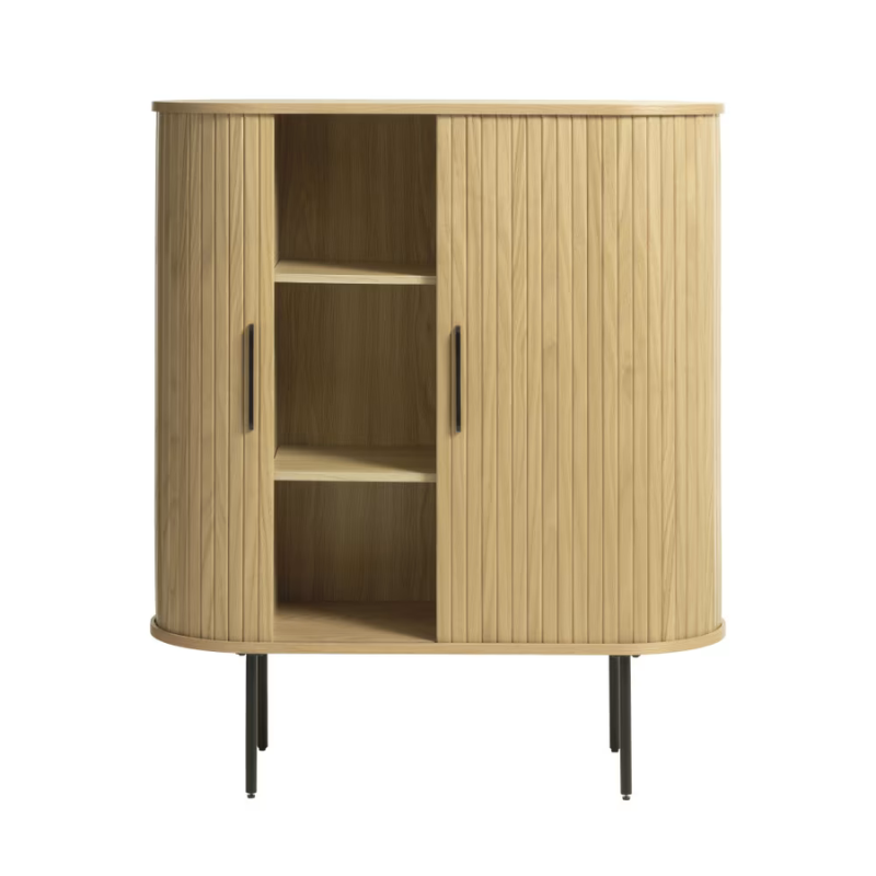 Buffet en bois aux angles arrondis H.118cm