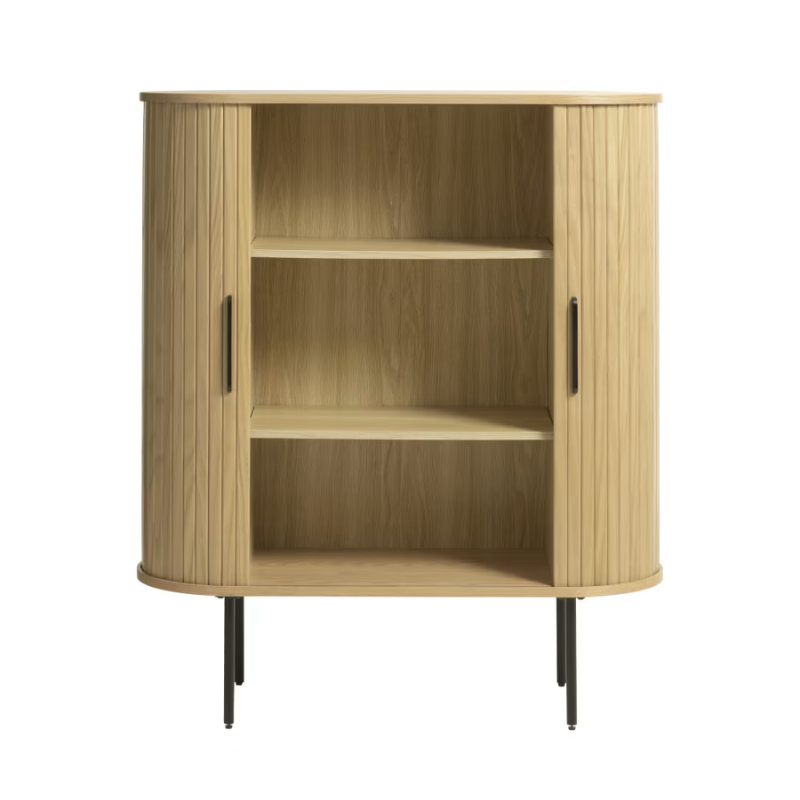 Buffet en bois aux angles arrondis H.118cm