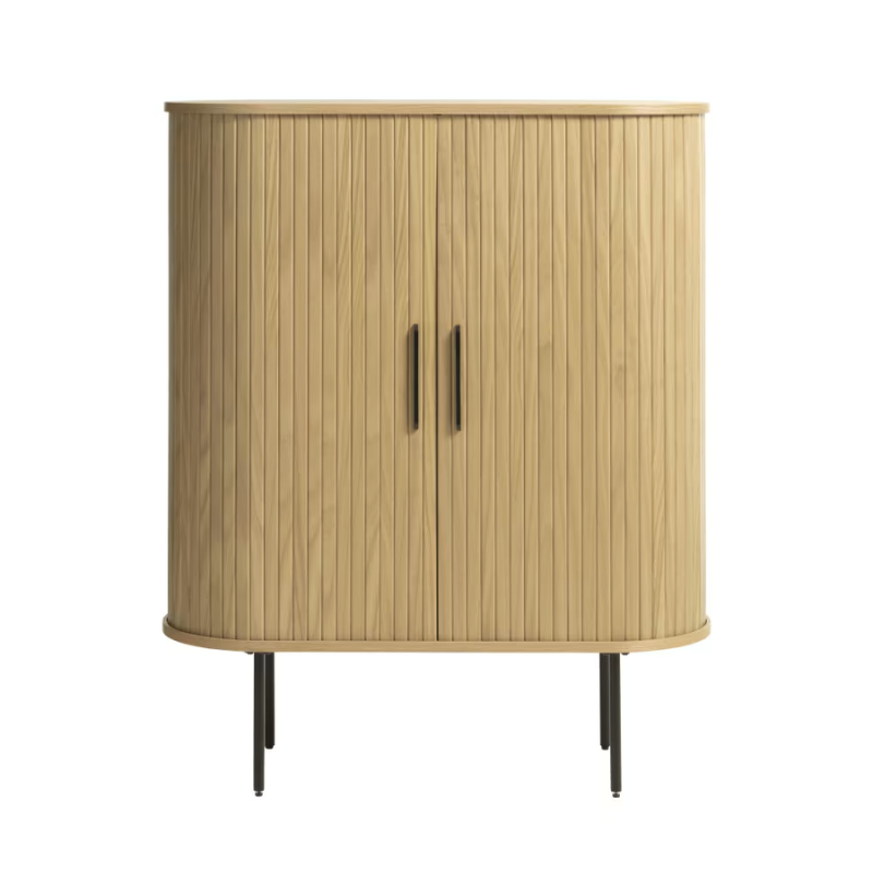 Buffet en bois aux angles arrondis H.118cm