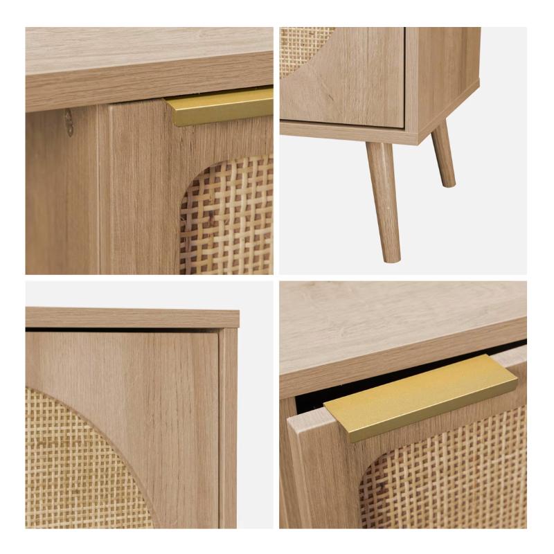 Buffet en bois porte réversible