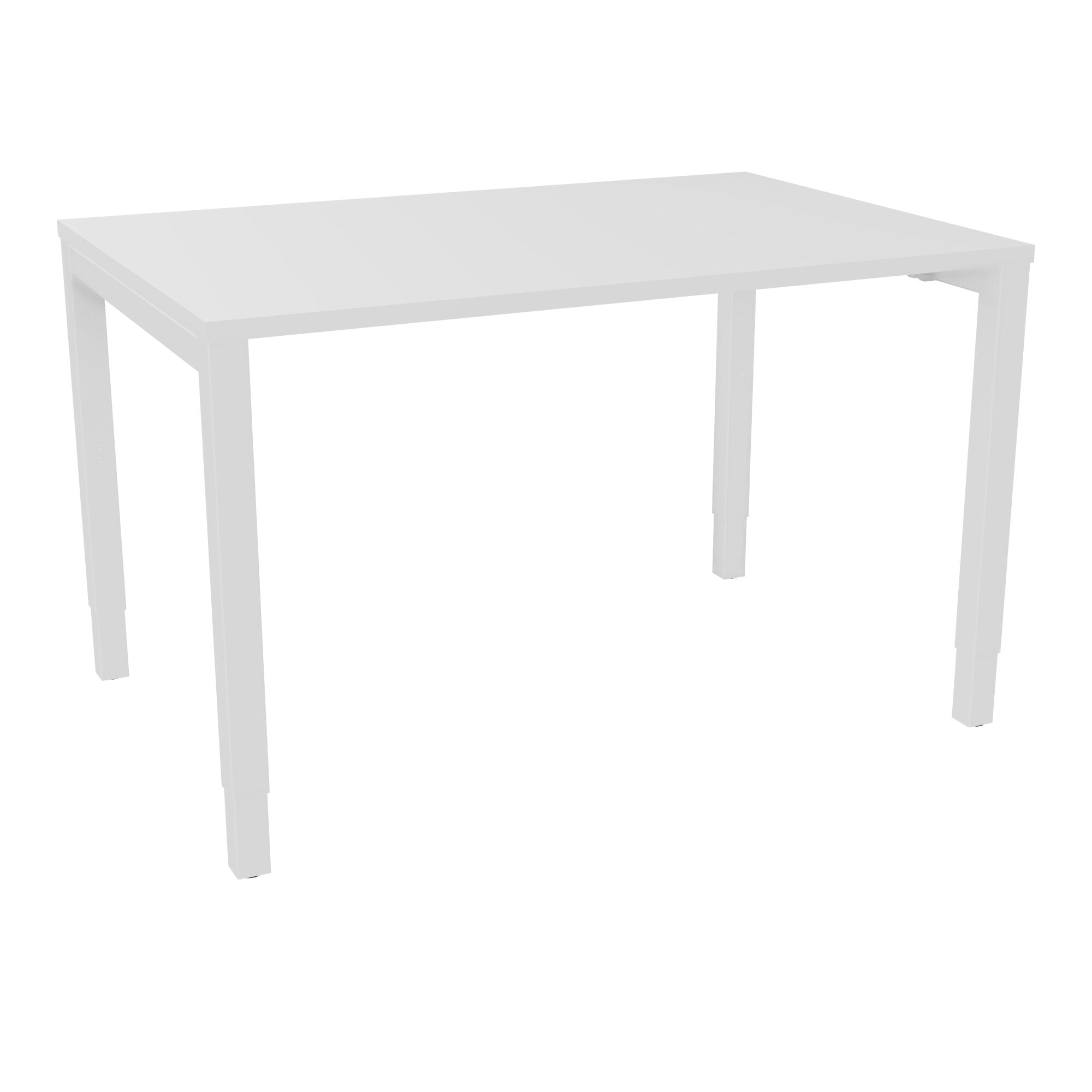 Bureau rectangle Arial - Plateau mélaminé blanc neige