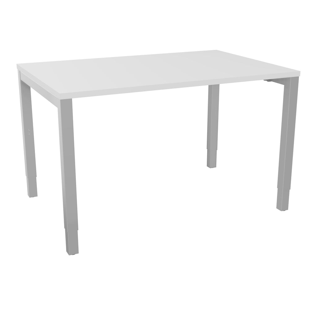 Bureau rectangle Arial - Plateau mélaminé blanc neige